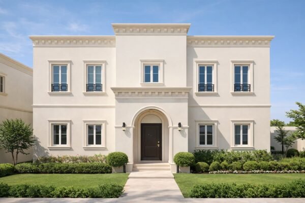 واجهة فيلا بالأحمدي بعد دهان خارجي جديد