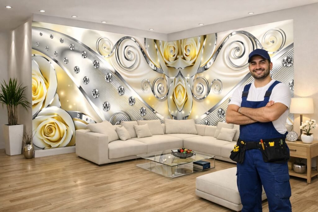 صباغ تركيب ورق جدران بالكويت