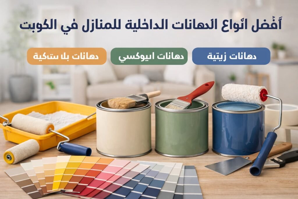 أفضل أنواع الدهانات الداخلية للمنازل في الكويت